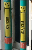 Стрелка для трубопровода, "Sodium Carbonate Xi", 127мм*33м, высота букв 13 мм, 220 шт, B-7529(ламинированный полиэстер)